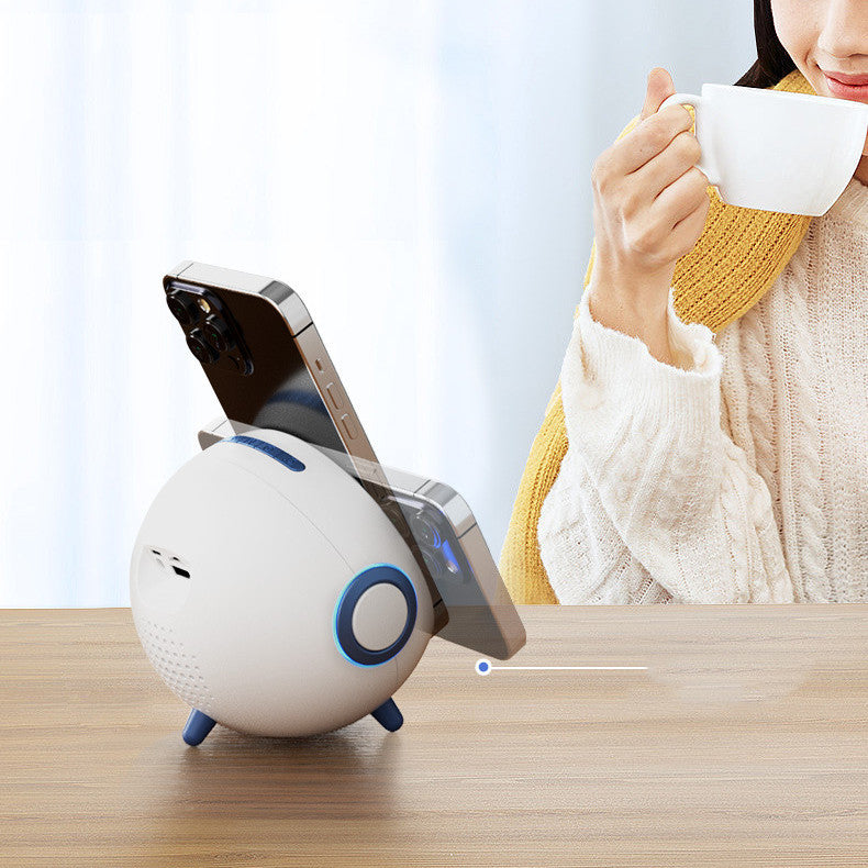 Planet Bluetooth Speaker Mobile Phone Bracket Wireless Charger